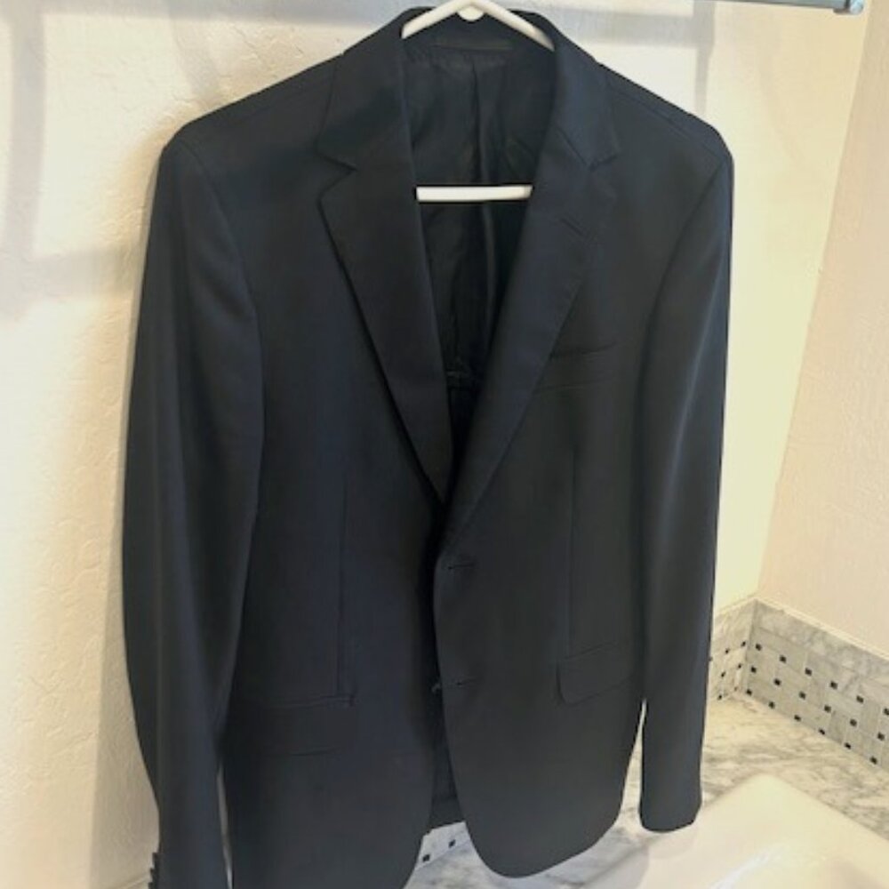 Z Zegna men's blazer - color black - Italian size 46C - US small (size 36) Wool